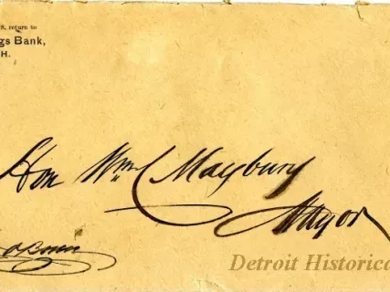 Envelope - Banking in Prospective in Detroit