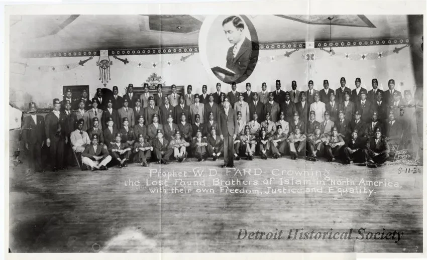 Print, Photographic - Prophet W.D. Fard Crowning the Lost Found Brothers of Islam in North America, with their own Freedom, Justice and Equality