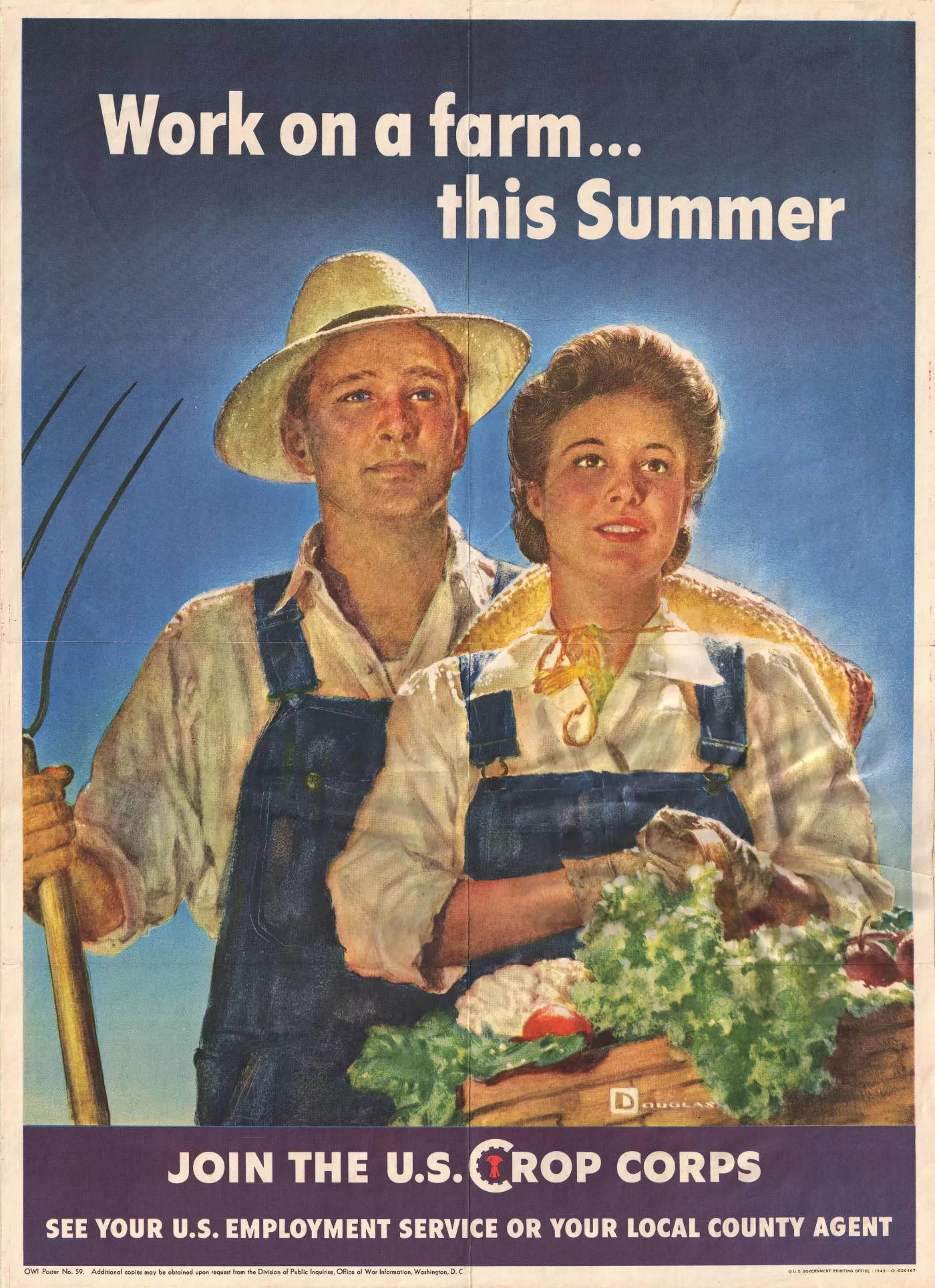 Work on a Farm poster
