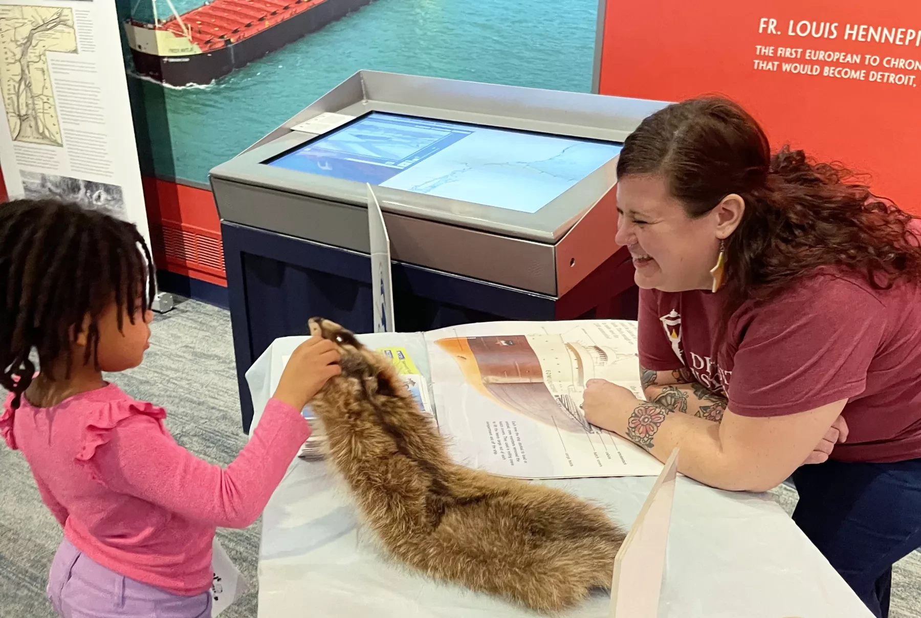 Young visitor at Dossin