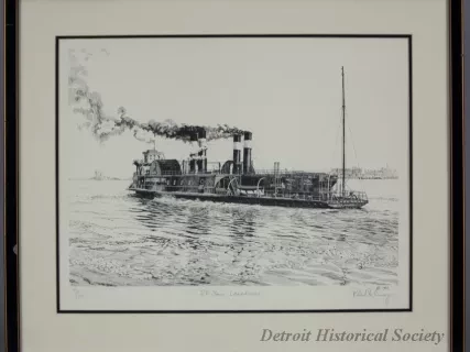 Print - R.R. Steamer Lansdowne