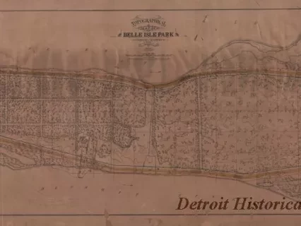 Map - Topographical Map of Belle Isle Park