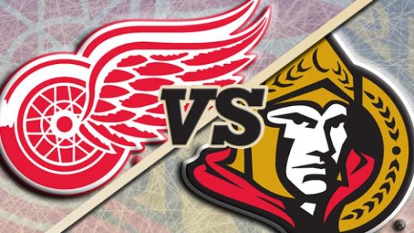 Detroit Red Wings vs. Ottawa Senators at Joe Louis Arena