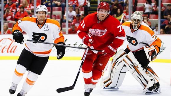 Detroit Red Wings vs. Philadelphia Flyers at Joe Louis Arena